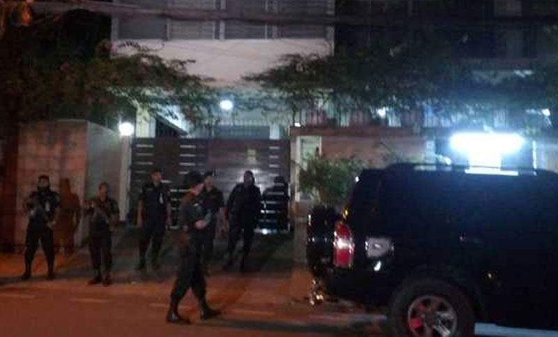 গুলশানে চলছে র‌্যাবের অভিযান
